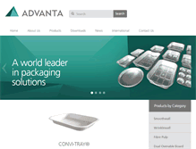 Tablet Screenshot of advantapack.com